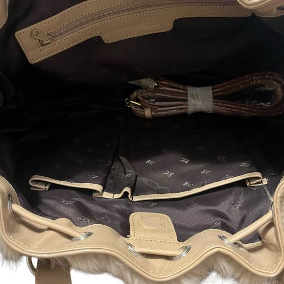 Kenneth Cole Faux Fur Shoulder Crossbody Bag - Picture 5 of 7